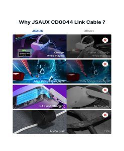 Cáp Link Usb C 2 In 1 Dành Cho Kính Thực Tế ảo Meta Quest 3